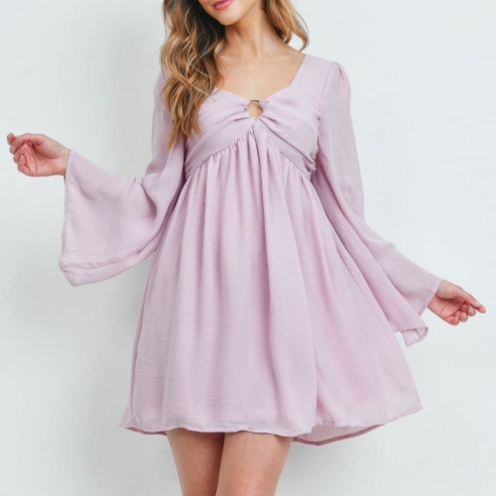 CLEARANCE Stunning Lavender BOHO Dress - Picture 1 of 15